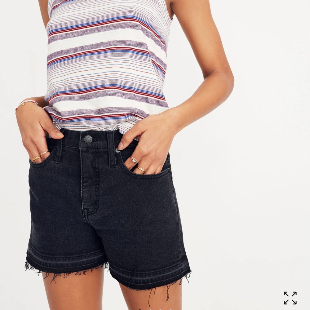 Madewell high-rise denim shorts: Clint wash